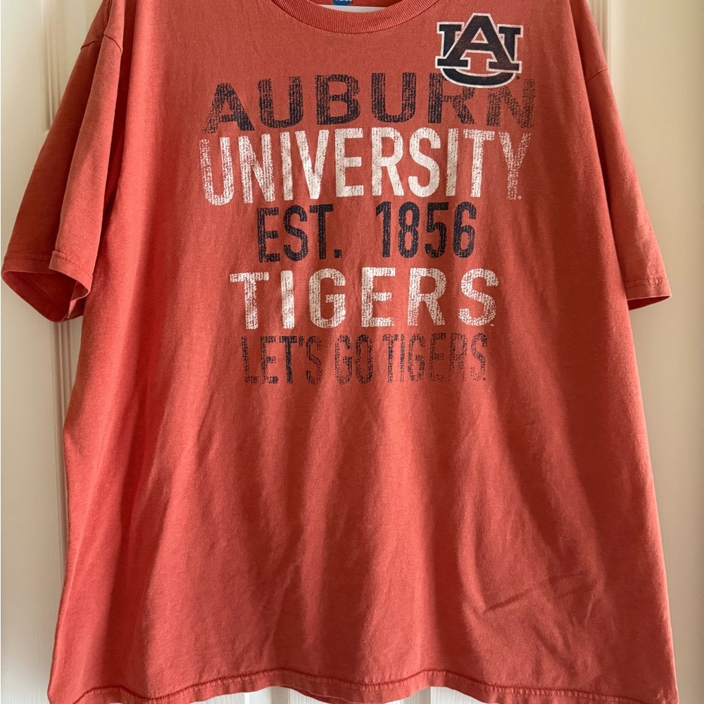 NCAA Auburn University Orange Short Sleeve Tee